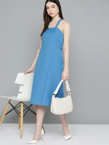 Chemistry Cotton Linen A-Line Midi Dress