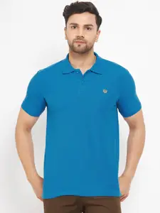 Duke Men Polo Collar Slim Fit Cotton T-shirt