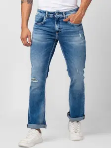 SPYKAR Men Rafter Relaxed Fit Mildly Distressed Light Fade Cotton Jeans