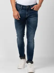 SPYKAR Men Slim Fit Low-Rise Heavy Fade Stretchable Jeans