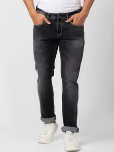 SPYKAR Men Slim Fit Low-Rise Low Distress Heavy Fade Jeans