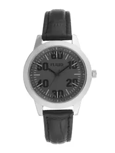 FLUID Women Leather Textured Straps Analogue Watch FL23-745L-GRY01