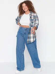 Trendyol Women Pure Cotton Regular Fit Mid-Rise Jeans