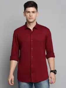 SHOWOFF Men Comfort Slim Fit Knitted Casual Shirt