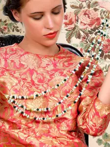 ODETTE Beaded Layered Statement Necklace