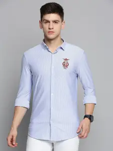 SHOWOFF Men Classic Striped Cotton Casual Shirt