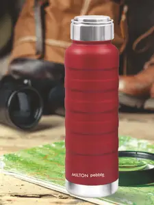 Milton Pebble 940 Red Thermosteel 24 Hours Hot and Cold Water Bottle 940 ml