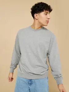 Styli Men Cotton Boxy Fit Sweatshirt