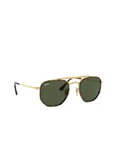 Ray-Ban Men Green Lens & Gold-Toned Other Sunglasses with UV Protected Lens