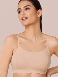 NYKD Solid Cotton Non Padded Full Coverage Bra - NYB165