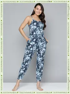 HERE&NOW Tie & Dyed Organic Cotton Night suit
