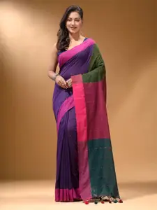 Arhi Colourblocked Sequinned Pure Cotton Saree