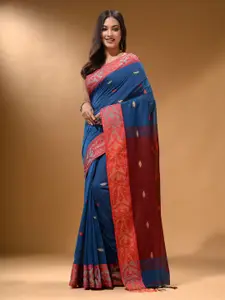 Arhi Ethnic Motifs Zari Pure Cotton Saree