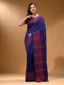 Arhi Geometric Woven Design Pure Cotton Saree