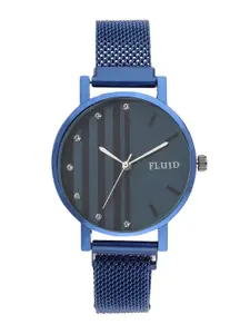 FLUID Women Printed Dial & Bracelet Style Straps Analogue Watch FL23-Mag-BL-01