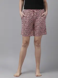 Van Heusen Women Printed Functional Pocket Superior Drape Lounge Shorts