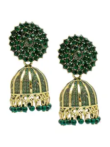 Shining Jewel - By Shivansh Women Traditional Dome Shaped Jhumkas Earrings