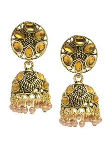 Shining Jewel - By Shivansh Women Traditional Dome Shaped Jhumkas Earrings