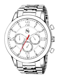 Shocknshop Men Stainless Steel Bracelet Style Straps Analogue Watch