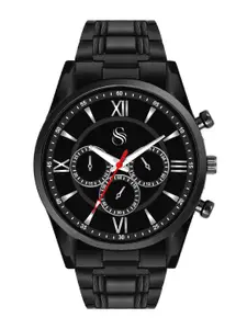 Shocknshop Men Stainless Steel Straps Analogue Chronograph Watch Watch68Silver