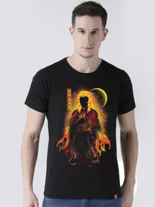 COMICSENSE Anime Printed Demon Slayer Flame Hashira Cotton T-shirt