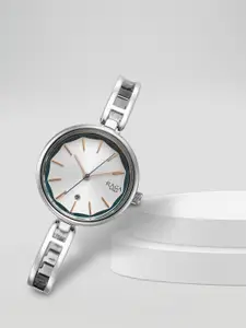 Titan Women Brass Dial & Stainless Steel Bracelet Style Straps Analogue Watch 2683SM01