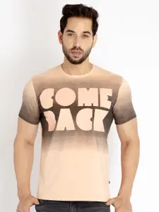 Status Quo Men Plus Size Typography Printed Cotton T-shirt