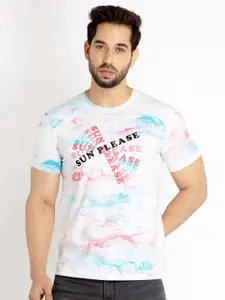 Status Quo Men Printed Round Neck Cotton T-shirt