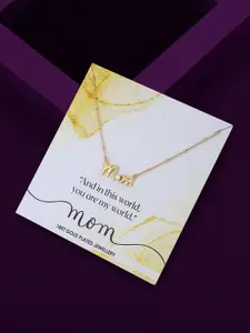 Carlton London Brass 18K Gold-Plated Necklace