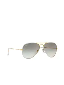 Ray-Ban Men Aviator Sunglasses with UV Protected Lens 8056597446518