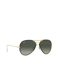 Ray-Ban Men Aviator Sunglasses with UV Protected Lens 8056597446624