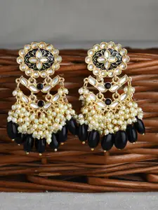 Fida Gold-Plated Floral Drop Earrings