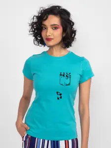 Bewakoof Women Printed Cotton T-shirt