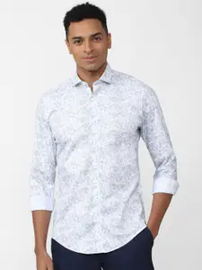 Peter England Men Slim Fit Geometric Printed Casual Shirt