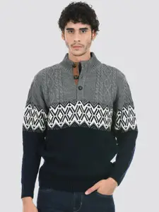 LONDON FOG Men Cable Knit Acrylic Pullover