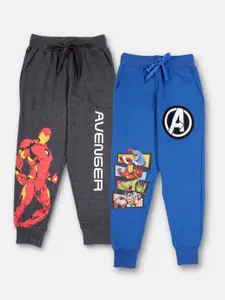 Nap Chief Boys Pack Of 2 Avengers Printed Regular Fit Joggers