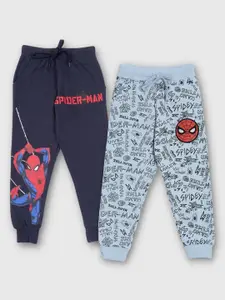 Nap Chief Boys Pack Of 2 Spider Man Printed Regular Fit Joggers