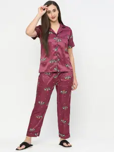 Smarty Pants Women 2-Pieces Printed Shirt with Lounge Pants