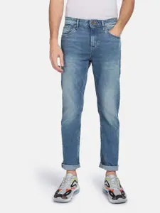Flying Machine Mid Rise Slash Slim Tapered Jeans