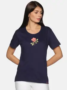 NOT YET by us Women Floral Printed Cotton T-shirt