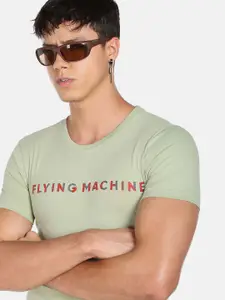 Flying Machine Rear Emblem Print T-Shirt