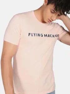 Flying Machine Rear Emblem Print T-Shirt