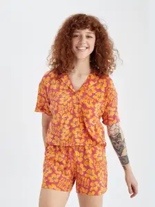 DeFacto Women Floral Printed Casual Shirt