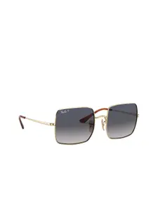 Ray-Ban Women Square Sunglasses with Polarised Lens 8056597214360