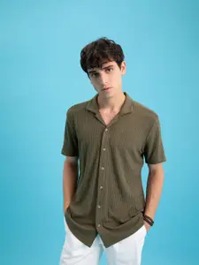 DeFacto Men Striped Short Sleeves Casual Shirt