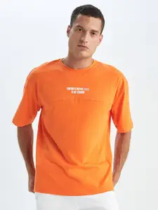 DeFacto Men Typography Printed Cotton T-shirt