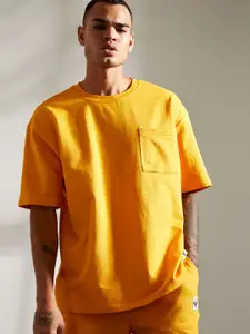 DeFacto Men Solid Short Sleeves Oversize T-shirt