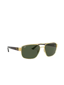 Ray-Ban Men Rectangle Sunglasses with UV Protected Lens- 8056597242905