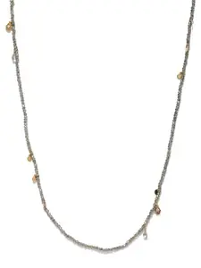 Accessorize Green Gold-Plated Beaded Necklace