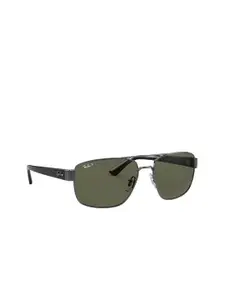 Ray-Ban Men Square Sunglasses with Polarised Lens 8056597242943